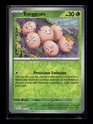 Exeggcute 001 κάρτα συλλεκτική pokemon ολοκαίνουργια