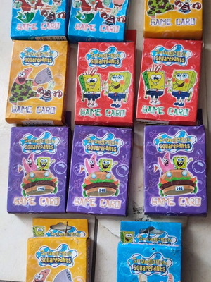 SpongeBob Squarepants πακέτο 11 Game Card καινούργια με 36 κάρτες το καθένα