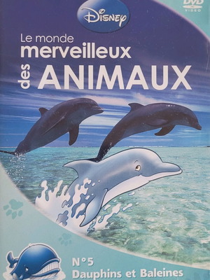 Disney Le Monde Merveilleux Des Animaux DVD used, No 5 dauphins & baleines in French