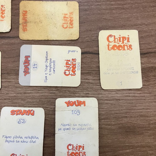 Chipi Toons cards used, pack of 12