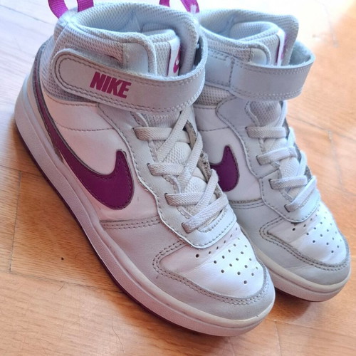 Nike Court Borough Mid 2 used, size 29.5, white sports shoes