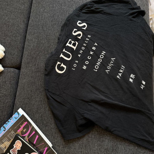 Guess Tshirt Oversize used, vintage style, black, size M