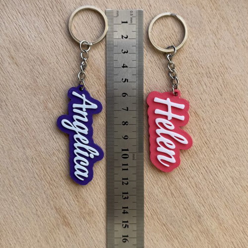 Personalized 3D Printed Name Keychain