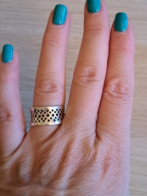 Apriati 925 Silver Ring Size 54 Like New, Minimal Design