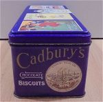 Cadbury's μπισκότα με σοκολάτα, παλιό μεταλλικό κουτί άδειο
