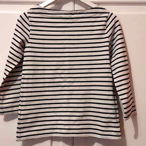 Gap striped women's long-sleeve blouse like new, 100% cotton
