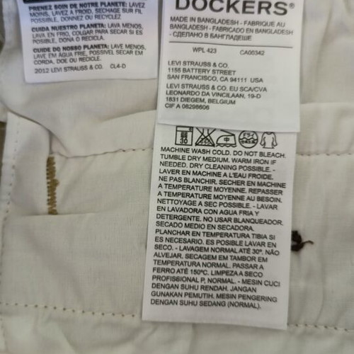 Dockers men's chino shorts, beige, XXL