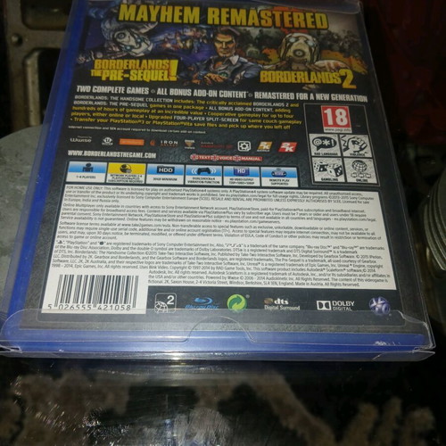 Borderlands PlayStation 4 (PS4) like new with protector