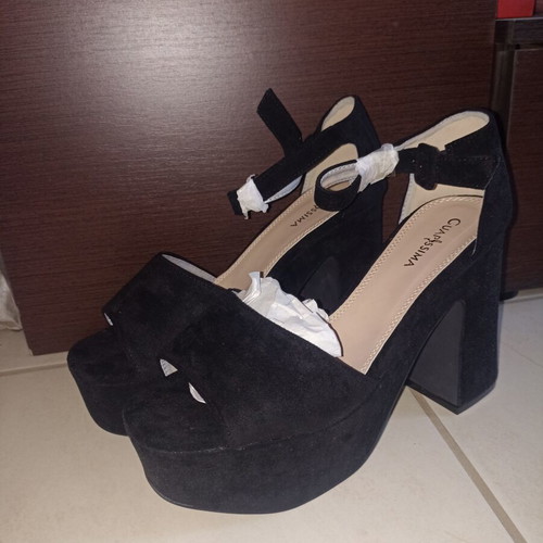 Black high-heeled shoes size 41 new