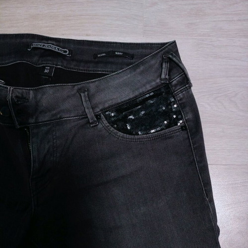 Staff jeans in dark gray, like new, size Large