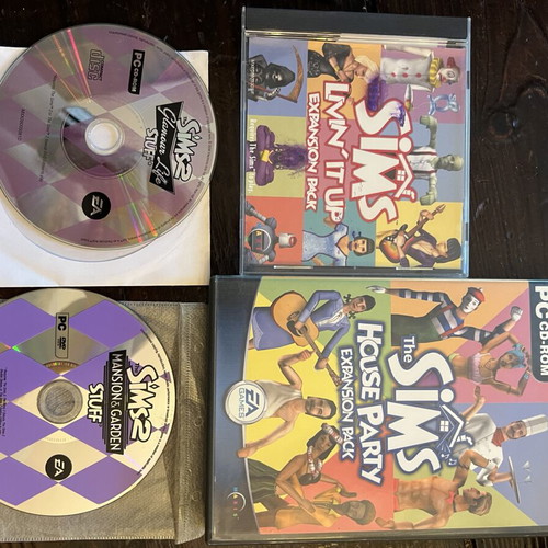 The Sims PC games bundle used with multiple expansion packs