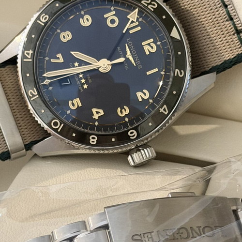 Longines ZULU GMT watch like new, black and green