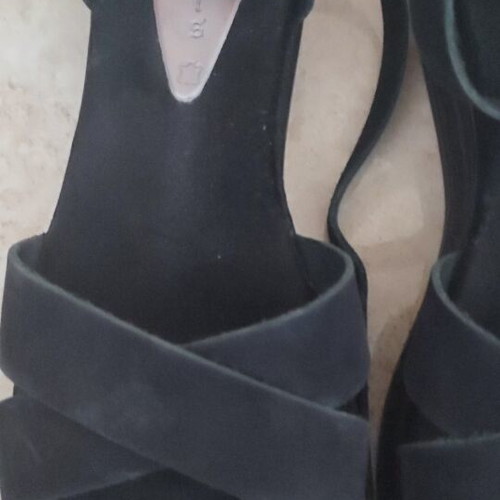 Flatforms Beatris leather size 40 like new, black