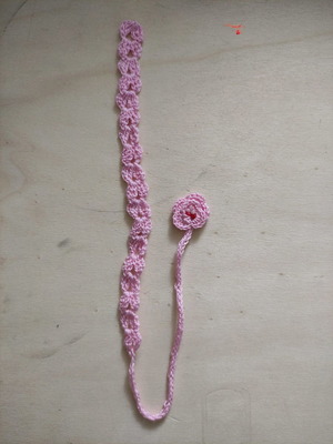 Handmade bookmark new with crochet thread
