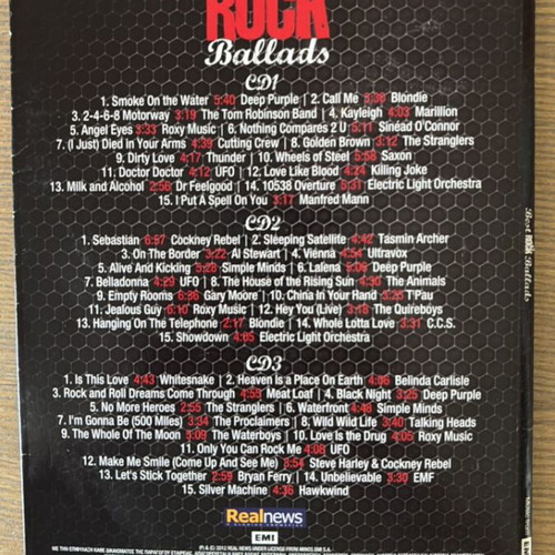 Best Rock Ballads 3 CD collection new