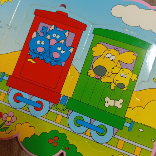 The Train of Colors Puzzle Book new