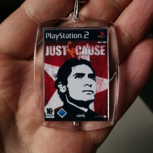 Just Cause 2 PS2 acrylic keychain