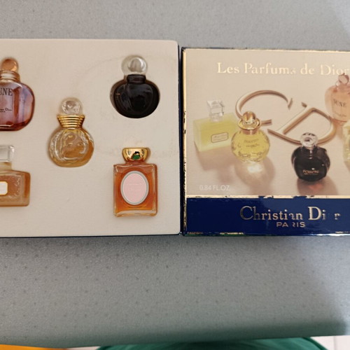 Dior vintage mini perfume set 5x5ml used, Eau de Parfum