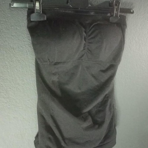 Black fitted top used, size S