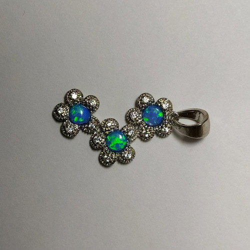 Silver 925 pendant with opal new