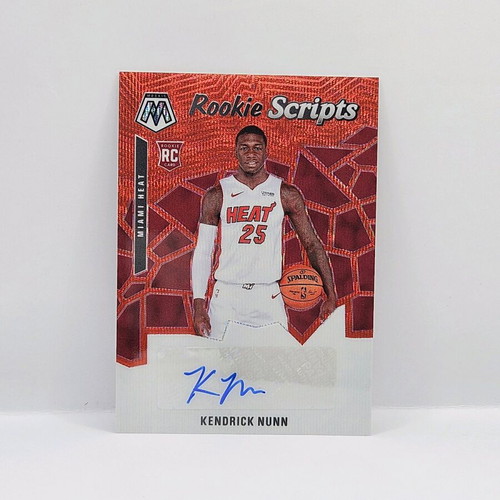 Panini Mosaic Kendrick Nunn Rookie Scripts Red Wave like new