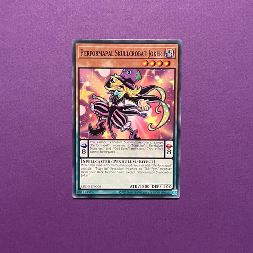 Performapal Skullcrobat Joker Yu-Gi-Oh card like new
