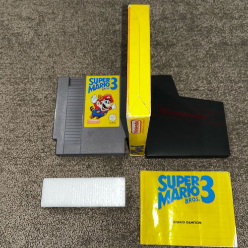 Super Mario Bros 3 game for Nintendo NES used with box and manual
