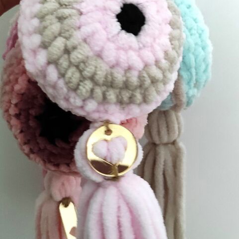 Velvet knitted eyes for babies