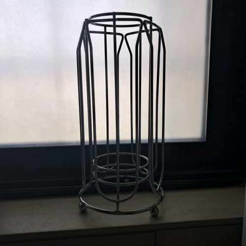 Metal coffee capsule holder inox, like new, set of 3