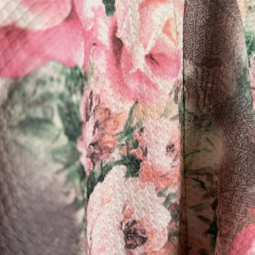 Floral mini skirt used, multicolor, one size