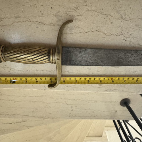 British brass-hilted naval dirk 19th century London, like new