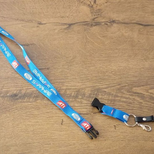 Badge lanyard new with detachable tip and metal carabiner