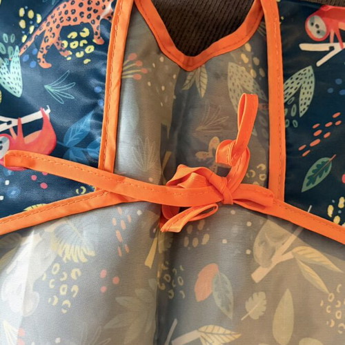 Bumkins Sleeved Bib Jungle New for 6-24 Months