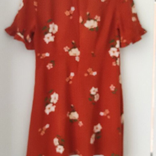 Primark floral dress like new, dark orange rust color, size XL