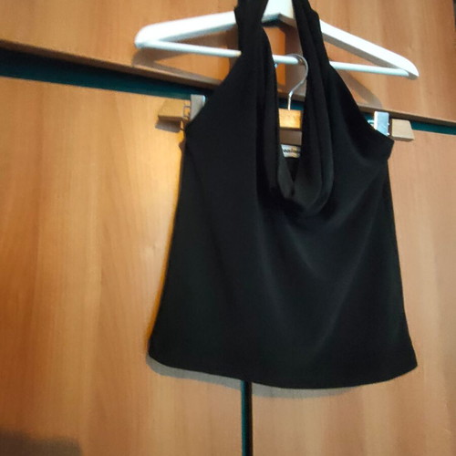 Anonima blouse used, black, size M with open back