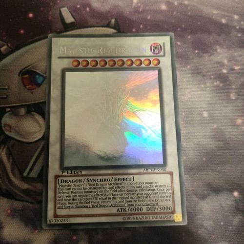 Yu-Gi-Oh card Majestic Red Dragon Ghost Rare used 1st Edition