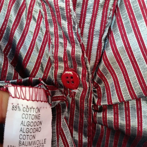 Sweet Miss metallic striped women's shirt new, size M