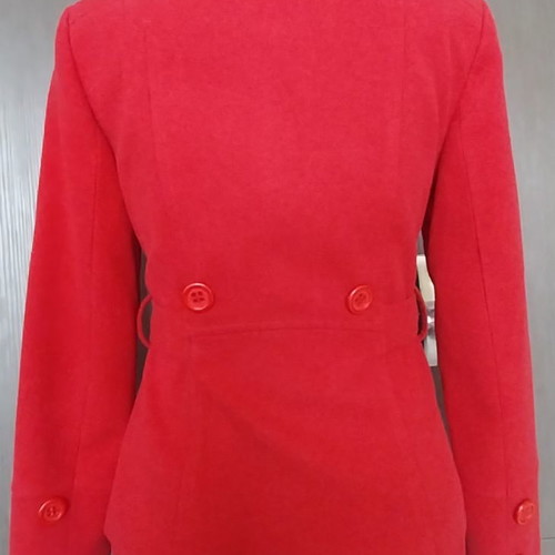 Women's coat used red medium, 70% wool