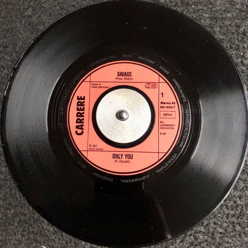 1984 Savage Only You Vinyl 7" 45 RPM used, pop