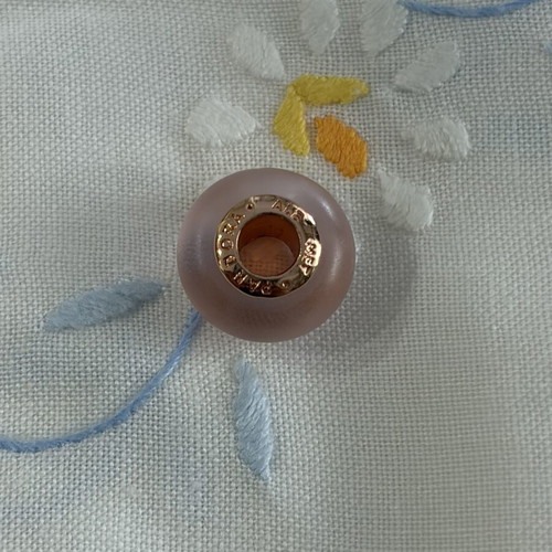 Pandora Murano pink matte charm ALE MET