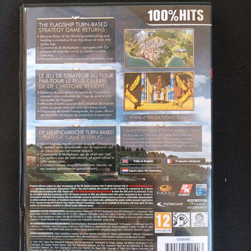 Civilization V for PC like new