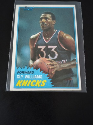 Topps 1981 NBA Card 88 Sly Williams New York Knicks used