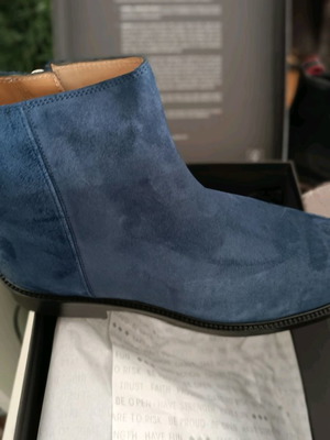 Royal Republiq blue leather ankle boot new, size 43