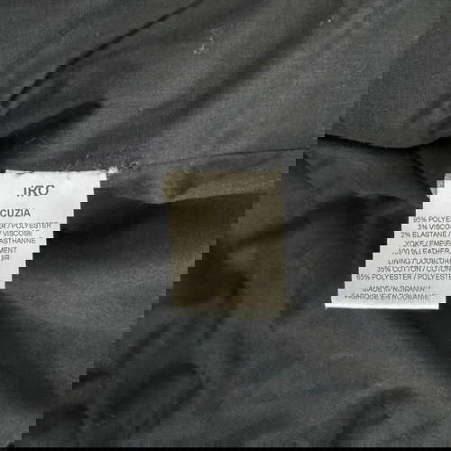 IRO Cuzia Moto кожено яке с пайети ново, тъмносиньо сребрист металик