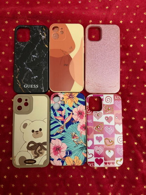 Case 12 mini phone cases used, pack of 6