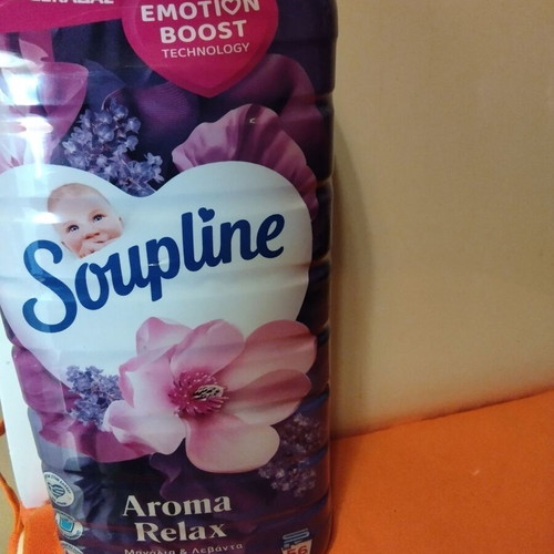 Soupline Aroma Relax fabric softener with magnolia and lavender, 56 washes