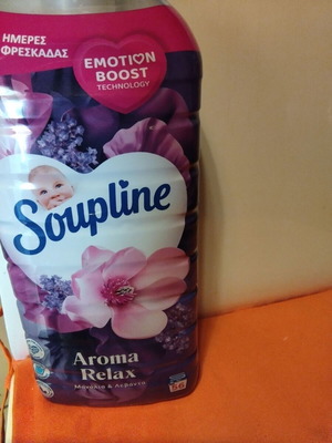 Soupline Aroma Relax fabric softener with magnolia and lavender, 56 washes