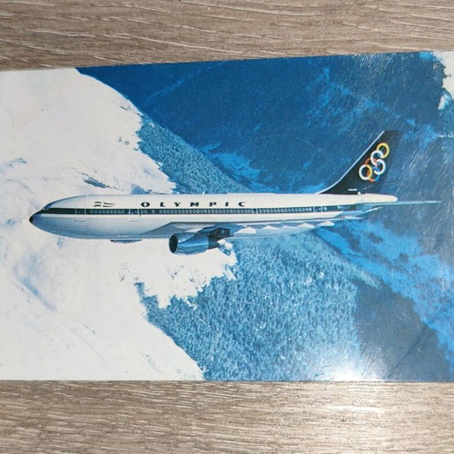 Olympic Airways aviation card used, Airbus A300