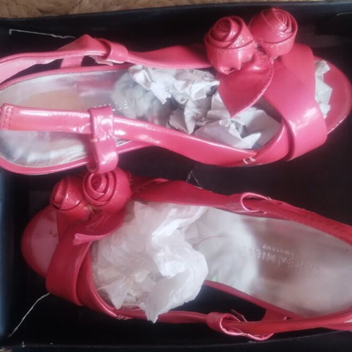 Karen Millen pink platform sandals size 37 used