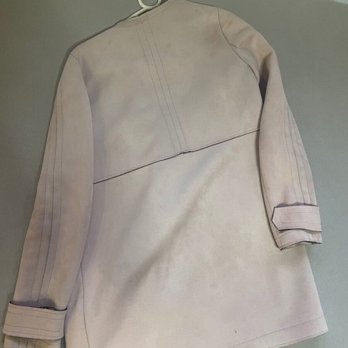 Pastel pink castor coat used Zara size S